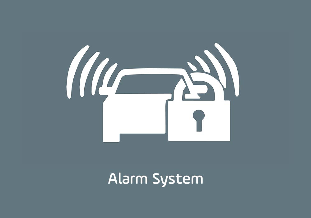 Alarm SystemTak hanya berbunyi, sistem alarm juga akan membuat mesin mobil tidak bisa dihidupkan tanpa keberadaan kunci di sekitar mobil.
