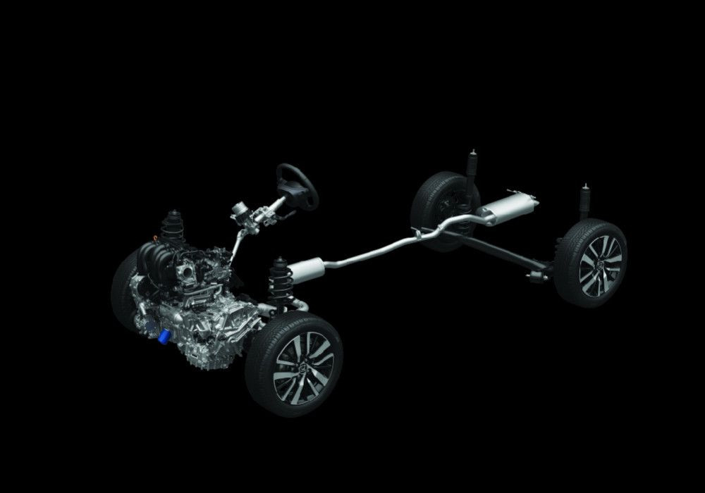 MacPherson Strut & H-Shape Torsion Beam Suspension
Honda City telah dilengkapi suspensi depan MacPherson Strut dan suspensi belakang H-Shape Torsion Beam, sehingga mengurangi gejala body roll untuk menciptakan sensasi berkendara yang lebih stabil dan nyaman.