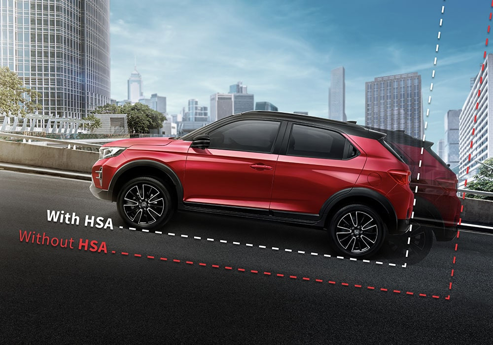 Hill Start Assist (HSA)
Fitur untuk memudahkan saat stop and go di tanjakan, sehingga mencegah mobil mundur saat mulai melaju dari posisi berhenti.