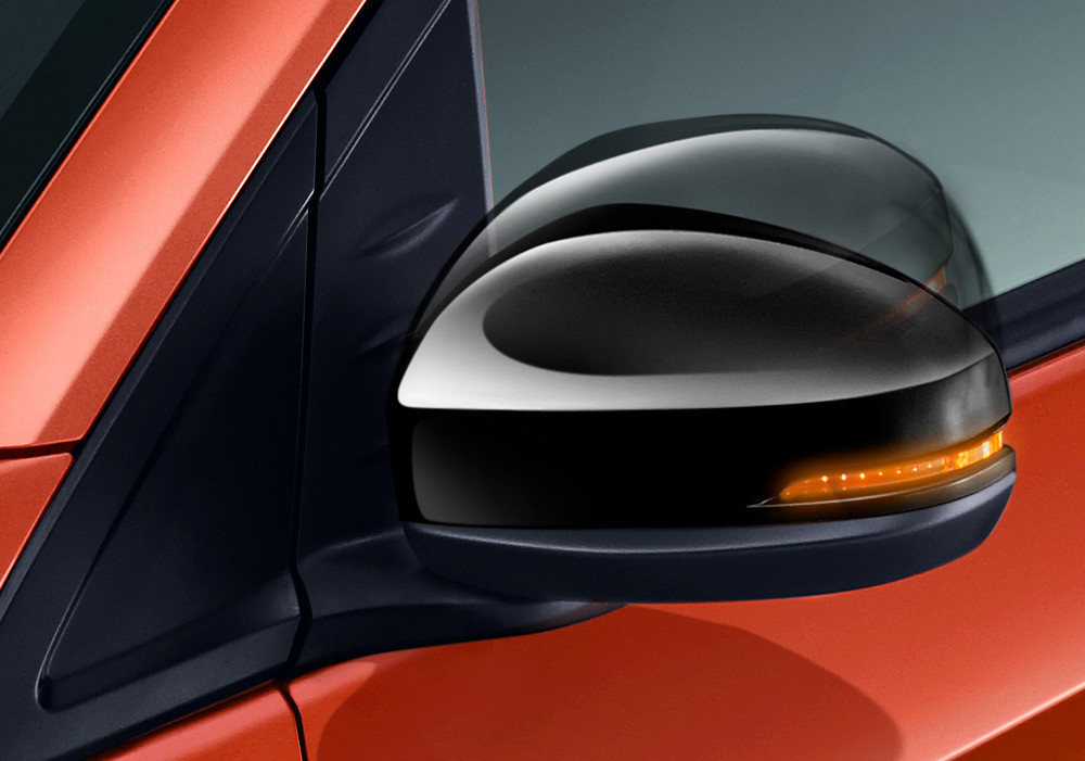 New Power Retractable Black Door Mirror with LED Turning Signal
Khusus untuk varian New Honda Brio RS, kamu dapat melipat spion secara otomatis hanya dalam satu sentuhan.
Selain itu, lampu sein juga disematkan pada spion untuk memberikan tampilan penuh gaya.